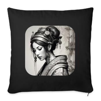 Cooles Fantasy Girl - Sofakissenbezug 45 x 45 cm - Schwarz - Vorne