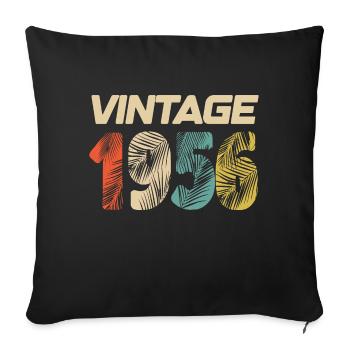 Vintage 1956 Retro - Best Seller - Sofa pillowcase 17,3'' x 17,3'' (45 x 45 cm) - black - Front