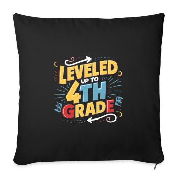 Niveau jusqu’à la 4e année - Housse de coussin décorative 45 x 45 cm - noir - Devant