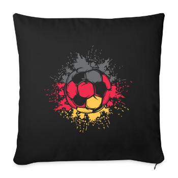 Soccer Color Explosion Germany Team Player - Sofa pillowcase 17,3'' x 17,3'' (45 x 45 cm) - black - Front