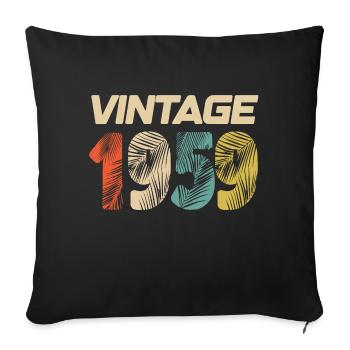 Vintage 1959 Retro - Bestseller - Sofakissenbezug 45 x 45 cm - Schwarz - Vorne