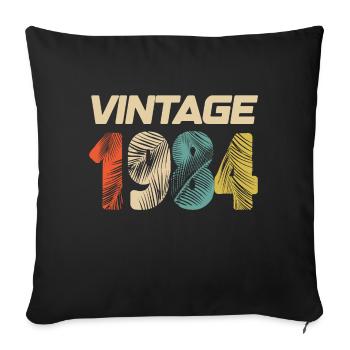 Vintage 1984 Retro - Best Seller - Sofa pillowcase 17,3'' x 17,3'' (45 x 45 cm) - black - Front
