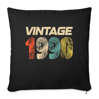 Vintage 1990 Retro - Best Seller - Sofa pillowcase 17,3'' x 17,3'' (45 x 45 cm) - black - Front