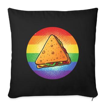 LGBTQ Nacho - Housse de coussin décorative 45 x 45 cm - noir - Devant