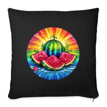 LGBTQ Melon - Sofa pillowcase 17,3'' x 17,3'' (45 x 45 cm) - black - Front