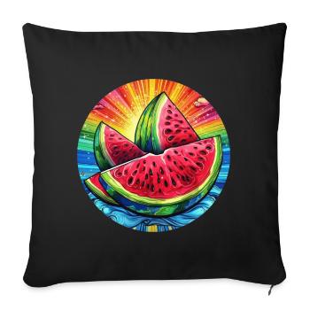 LGBTQ Melon - Sofa pillowcase 17,3'' x 17,3'' (45 x 45 cm) - black - Front