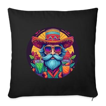 5 de Mayo Party Drinko de Mayo Mexican Hipst - Sofa pillowcase 17,3'' x 17,3'' (45 x 45 cm) - black - Front