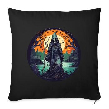 Gruselige Halloween Party Kostüm Hexe - Sofa pillowcase 17,3'' x 17,3'' (45 x 45 cm) - black - Front