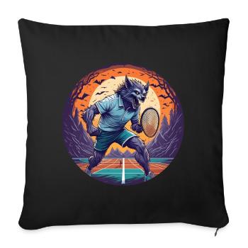 Gruseliges Halloween-partykostüm Werwolf Tnis - Sofa pillowcase 17,3'' x 17,3'' (45 x 45 cm) - black - Front