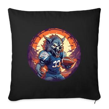 Gruseliges Halloween-partykostüm - Sofa pillowcase 17,3'' x 17,3'' (45 x 45 cm) - black - Front