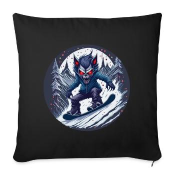 Gruseliges Halloween Party Kostüm Werwolf - Sofa pillowcase 17,3'' x 17,3'' (45 x 45 cm) - black - Front