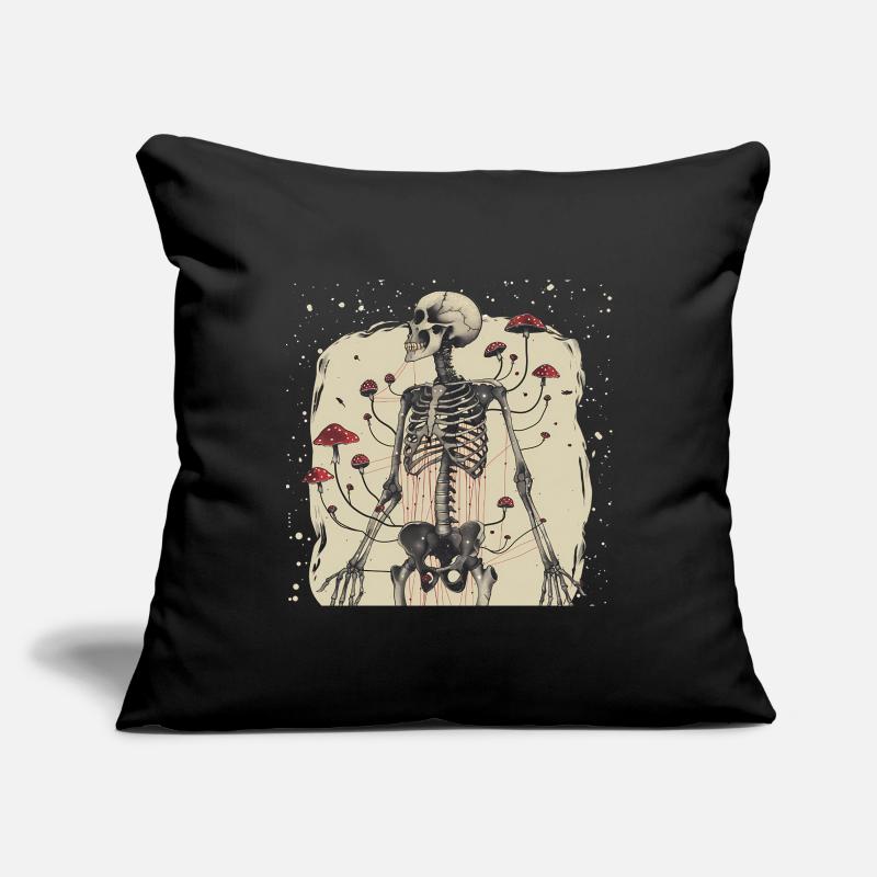 Morbid Horror Toadstool Skeleton Sofa pillowcase 17,3'' x 17,3'' (45 x 45 cm)