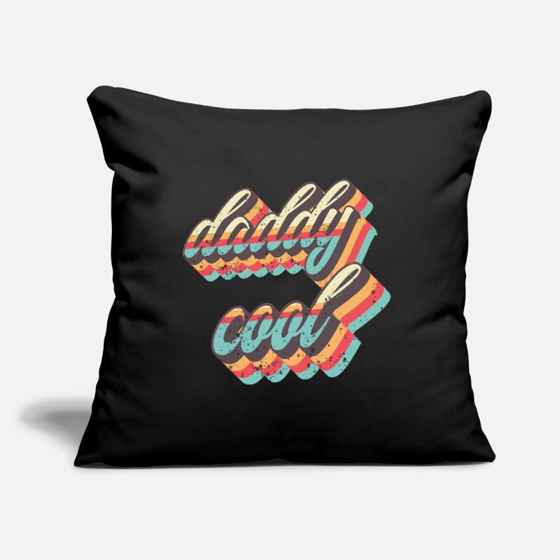 Sangles rétro Daddy Cool Housse de coussin décorative 45 x 45 cm