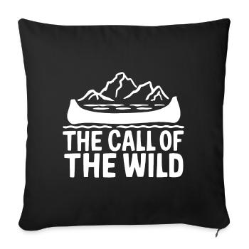 Canoeing Canoeing Water sports Sports - Sofa pillowcase 17,3'' x 17,3'' (45 x 45 cm) - black - Front