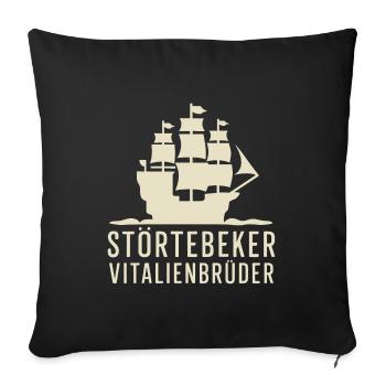 Störtebeker Störtebecker Victual Brothers Pirates - Sofa pillowcase 17,3'' x 17,3'' (45 x 45 cm) - black - Front
