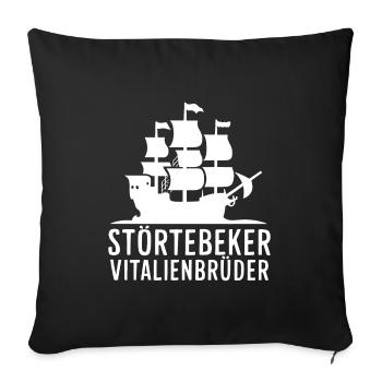 Störtebeker Störtebecker Victual Brothers Pirates - Sofa pillowcase 17,3'' x 17,3'' (45 x 45 cm) - black - Front