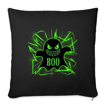 Ghost Halloween Ghosts Creepy Motif - Sofa pillowcase 17,3'' x 17,3'' (45 x 45 cm) - black - Front