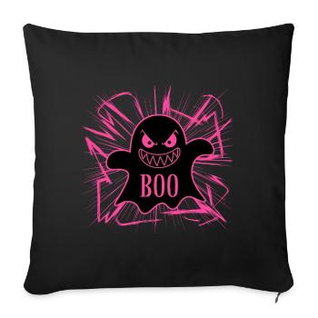 Ghost Halloween Ghosts Creepy Motif - Sofa pillowcase 17,3'' x 17,3'' (45 x 45 cm) - black - Front