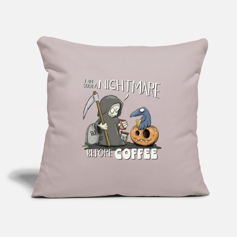 Nightmare Before Coffee! Small Coffee Death Sofa pillowcase 17,3'' x 17,3'' (45 x 45 cm)