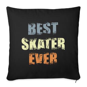 Best skater of all time - Sofa pillowcase 17,3'' x 17,3'' (45 x 45 cm) - black - Front