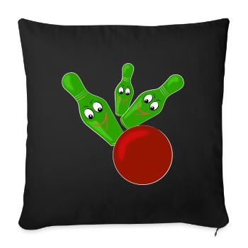 Skittles - Sofa pillowcase 17,3'' x 17,3'' (45 x 45 cm) - black - Front