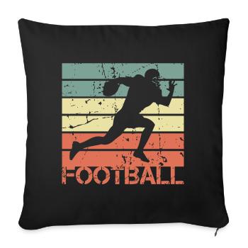 American Footballer - Sofa pillowcase 17,3'' x 17,3'' (45 x 45 cm) - black - Front
