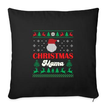 Merry Christmas Mama - Housse de coussin décorative 45 x 45 cm - noir - Devant