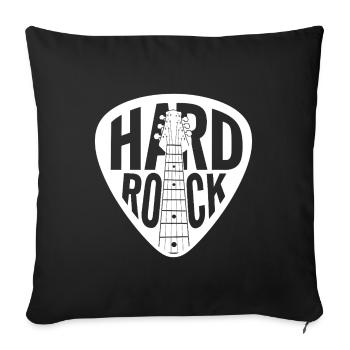 Hard Rock Guitar Pick - Sofa pillowcase 17,3'' x 17,3'' (45 x 45 cm) - black - Front