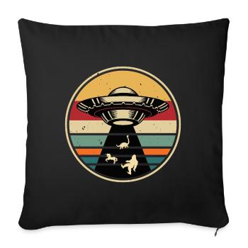 UFO Bigfoot Nessie Unicorn - Sofa pillowcase 17,3'' x 17,3'' (45 x 45 cm) - black - Front