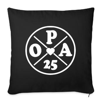 Opa 2025 - Sofakissenbezug 45 x 45 cm - Schwarz - Vorne