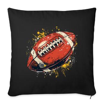 American Football Street Art - Sofa pillowcase 17,3'' x 17,3'' (45 x 45 cm) - black - Front