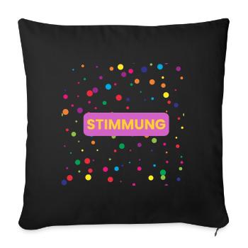 Mood Confetti Mood Cannon Confetti Cannon - Sofa pillowcase 17,3'' x 17,3'' (45 x 45 cm) - black - Front