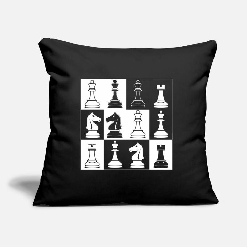Chess Pieces Sketch Sofa pillowcase 17,3'' x 17,3'' (45 x 45 cm)