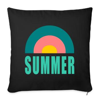 MISTRESS. HEART. MASTER. THANK YOU. THANK YOU MISTRESS. - Sofa pillowcase 17,3'' x 17,3'' (45 x 45 cm) - black - Front
