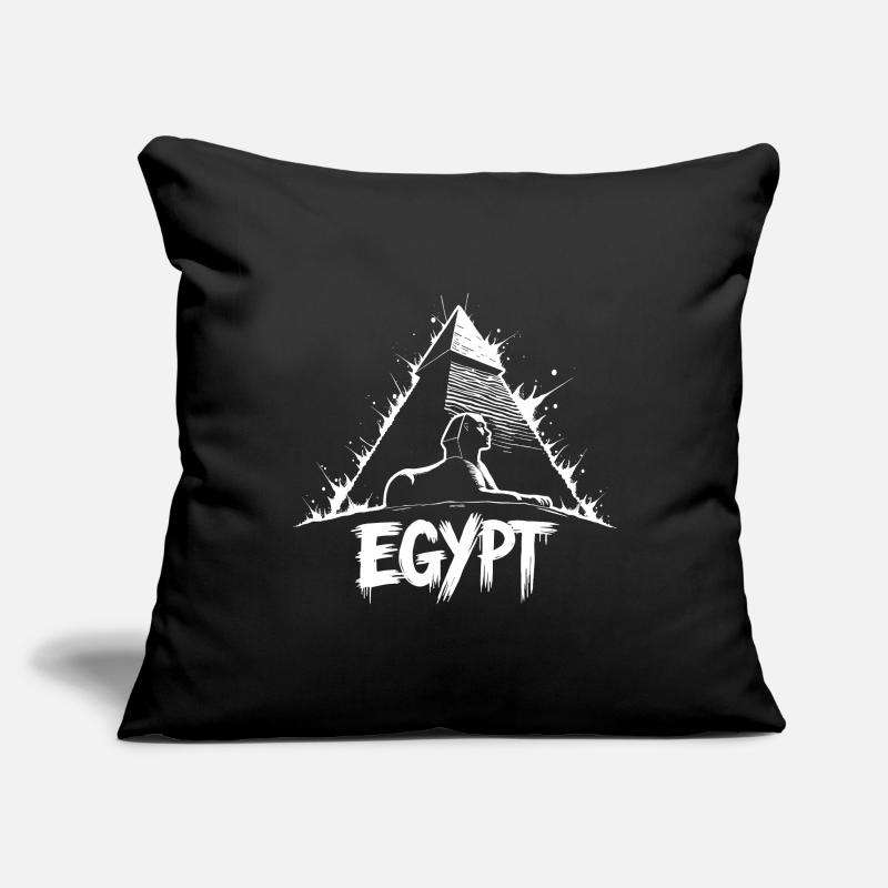 Pyramide du Sphinx d’Égypte Housse de coussin décorative 45 x 45 cm