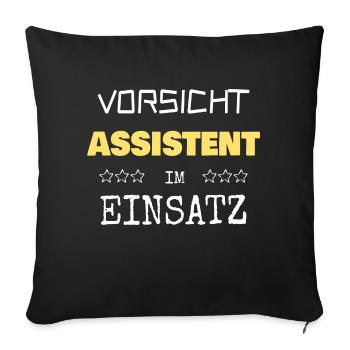 Assistant - Sofa pillowcase 17,3'' x 17,3'' (45 x 45 cm) - black - Front