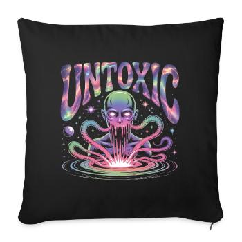 Extraterrestre cosmique non toxique - Housse de coussin décorative 45 x 45 cm - noir - Devant