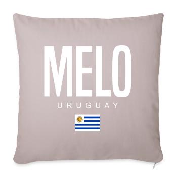 Melo Uruguay Uruguayen - Housse de coussin décorative 45 x 45 cm - taupe clair - Devant