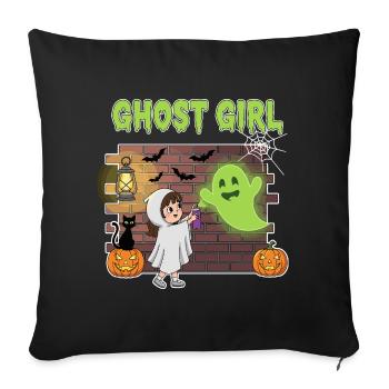 Ghost Girl Halloween - Sofa pillowcase 17,3'' x 17,3'' (45 x 45 cm) - black - Front