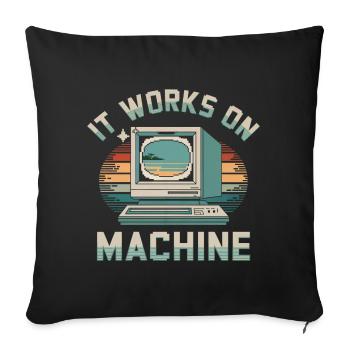 Programmierer Humor - Sofakissenbezug 45 x 45 cm - Schwarz - Vorne