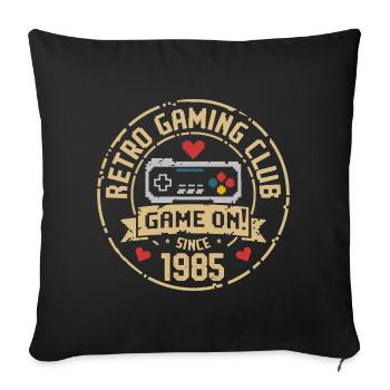 Vintage 1985 Birthday 1985 Gift 1985 - Sofa pillowcase 17,3'' x 17,3'' (45 x 45 cm) - black - Front