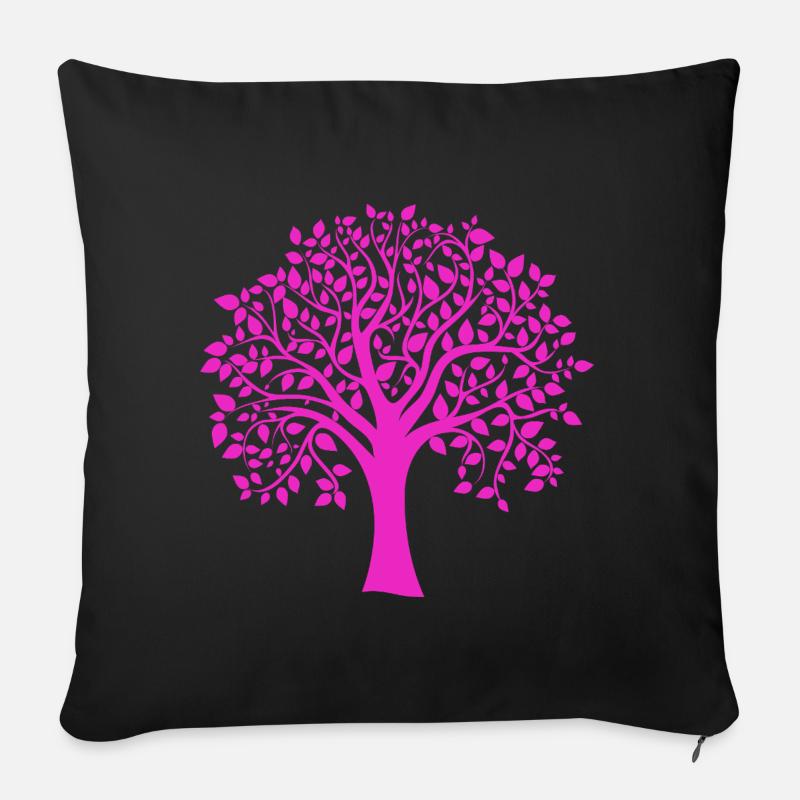 Silhouette de base à imprimé Jumbo Rose Jumbo - Housse de coussin décorative 45 x 45 cm - noir