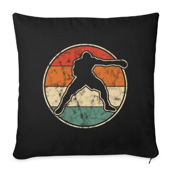 Boxen Grafik Vintage-Stil Für Boxer Und Trainer - Sofakissenbezug 45 x 45 cm - Schwarz - Vorne