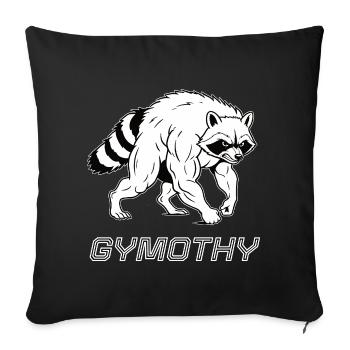 Gymothy - Sofa pillowcase 17,3'' x 17,3'' (45 x 45 cm) - black - Front