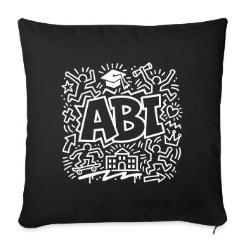 Abishirt - Sofakissenbezug 45 x 45 cm - Schwarz - Vorne