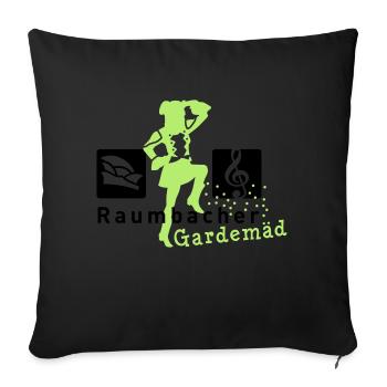 Space Bacher Garde3 - Sofa pillowcase 17,3'' x 17,3'' (45 x 45 cm) - black - Front