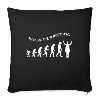 The crown of creation gift choirmaster choir - Sofa pillowcase 17,3'' x 17,3'' (45 x 45 cm) - black - Front