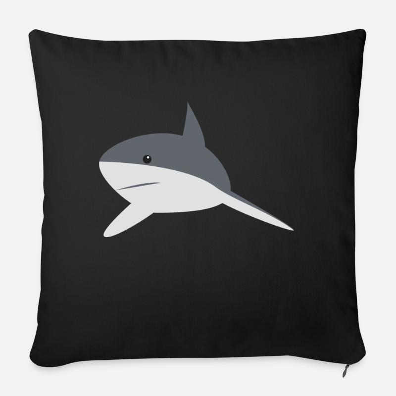 Shark - Sofa pillowcase 17,3'' x 17,3'' (45 x 45 cm) - black