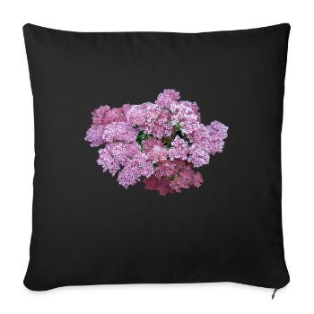 Fette Henne Kraut Blume - Sofakissenbezug 45 x 45 cm - Schwarz - Vorne