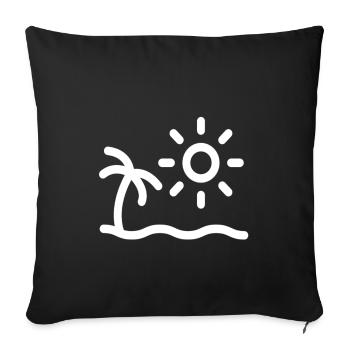Ripe for island vacation trip travel - Sofa pillowcase 17,3'' x 17,3'' (45 x 45 cm) - black - Front